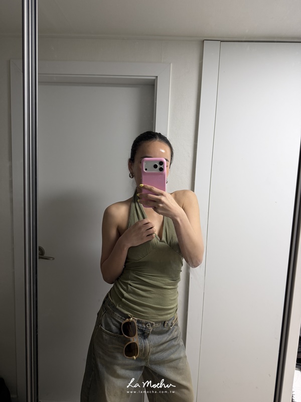 綁帶繞脖美背彈性背心